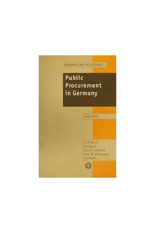 Public Procurement in Germany