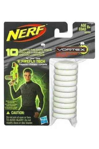 NERF VORTEX 10PACK GLOW IN THE DARK REFILL-ΑΝΤΑΛΑΚΤΙΚΑ