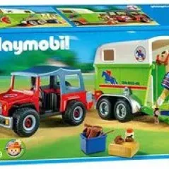 PLAYMOBIL Όχημα και τρέιλερ μεταφοράς αλόγων 4189