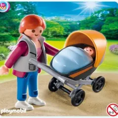 Playmobil Μητέρα με παιδικό καροτσάκι 4756