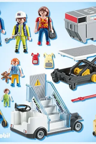 Playmobil 5262: Σκάλα αεροσκάφους, επιβάτες και εμπορεύματα