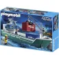 Playmobil Φορτηγό πλοίο με γερανό φορτοεκφόρτωσης 5253