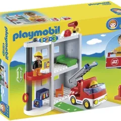 playmobil 123 Πυροσβεστικός σταθμός-βαλιτσάκι  6777