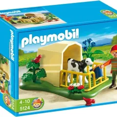 Playmobil Στάβλος με μοσχαράκι 5124