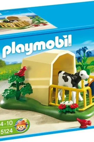 Playmobil Στάβλος με μοσχαράκι 5124