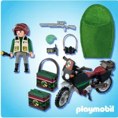 Playmobil Εξερευνητής δεινοσαύρων με μοτοσικλέτα 5237