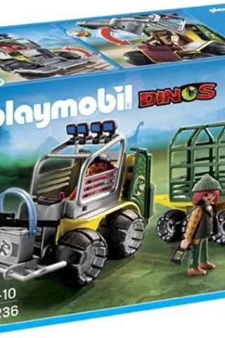 Playmobil Εξερευνητικό όχημα με κλούβα και Τ-Ρεξ  5236