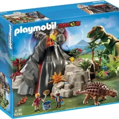 Playmobil Ηφαίστειο με Τυραννόσαυρο Ρεξ και Αγκυλόσαυρο  5230