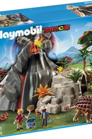 Playmobil Ηφαίστειο με Τυραννόσαυρο Ρεξ και Αγκυλόσαυρο  5230