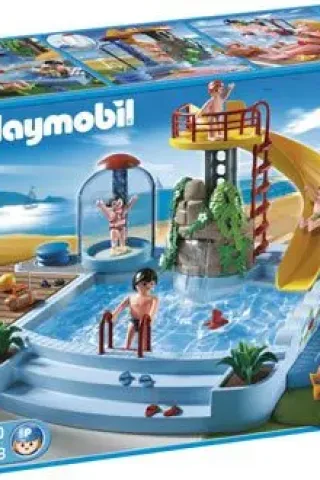 Playmobil Πισίνα με νεροτσουλήθρα 4858