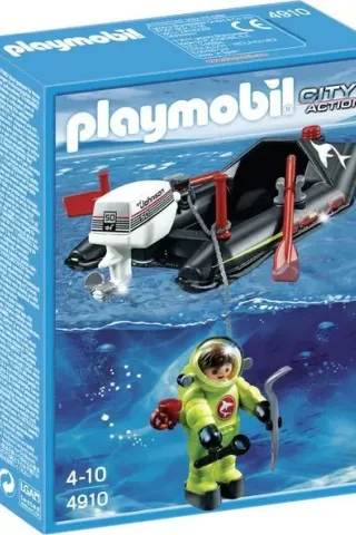 Playmobil Φουσκωτό σκάφος με δύτη  4910