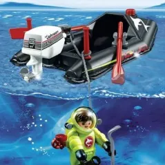 Playmobil Φουσκωτό σκάφος με δύτη  4910