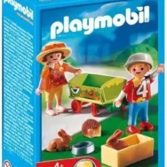 PLAYMOBIL Παιδιά με καροτσάκι και ζωάκια 4349