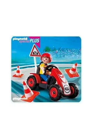 Playmobil Αγόρι με αγωνιστικό Go-Kart 4759