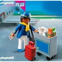 Playmobil Αεροσυνοδός με τρόλεϊ σερβιρίσματος  4761