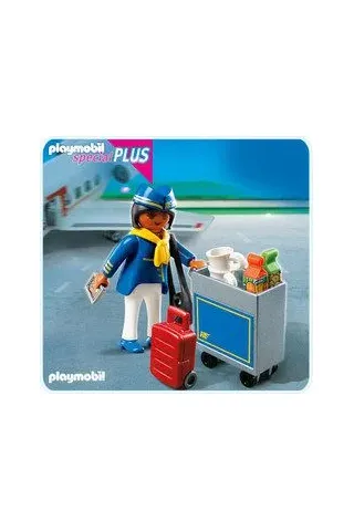 Playmobil Αεροσυνοδός με τρόλεϊ σερβιρίσματος  4761