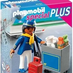 Playmobil Αεροσυνοδός με τρόλεϊ σερβιρίσματος  4761