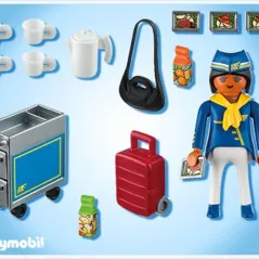 Playmobil Αεροσυνοδός με τρόλεϊ σερβιρίσματος  4761