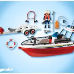 playmobil ΣΚΑΦΟΣ ΠΥΡΟΣΒΕΣΤΙΚΗΣ ΚΑΙ ΤΡΕΙΛΕΡ 4823