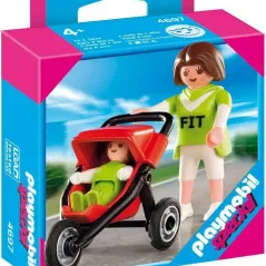 Playmobil Μαμά με μωρό και καρότσι jogging 4697