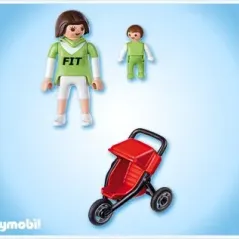 Playmobil Μαμά με μωρό και καρότσι jogging 4697