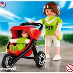 Playmobil Μαμά με μωρό και καρότσι jogging 4697