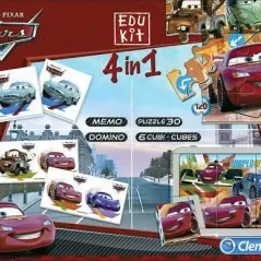 AS GAMES  4 ΣΕ 1 93225 CARS MEMO-DOMINO-PUZZLE