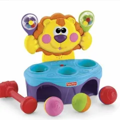 FISHER PRICE P8792 ΜΟΥΣΙΚΟ ΛΙΟΝΤΑΡΑΚΙ ΔΡΑΣΤΗΡΙΟΤΗΤΩΝ ΜΕ ΣΦΥΡΑΚΙ 