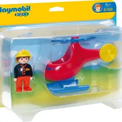 Playmobil 1-2-3 6789 ΠΥΡΟΣΒΕΣΤΙΚΟ ΕΛΙΚΟΠΤΕΡΟ 