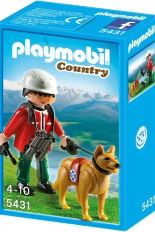 Playmobil Country 5431 ΔΙΑΣΩΣΤΗΣ ΜΕ ΣΚΥΛΟ ΑΝΙΧΝΕΥΤΗ 