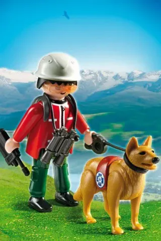 Playmobil Country 5431 ΔΙΑΣΩΣΤΗΣ ΜΕ ΣΚΥΛΟ ΑΝΙΧΝΕΥΤΗ 