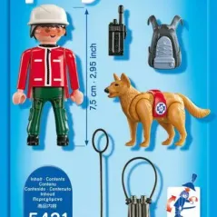 Playmobil Country 5431 ΔΙΑΣΩΣΤΗΣ ΜΕ ΣΚΥΛΟ ΑΝΙΧΝΕΥΤΗ 