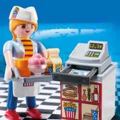 Playmobil Special Plus 5292 ΣΕΡΒΙΤΟΡΑ ΣΕ FAST FOOD