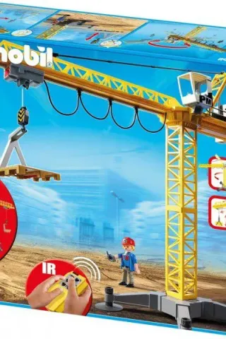 Playmobil City Action 5466 ΜΕΓΑΛΟΣ ΓΕΡΑΝΟΣ ΜΕ ΤΗΛΕΧΕΙΡΙΣΤΗΡΙΟ 