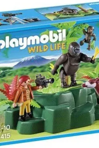 Playmobil Wild Life 5415 ΖΩΟΛΟΓΟΣ ΕΞΕΡΕΥΝΗΤΗΣ ΜΕ ΓΟΡΙΛΕΣ & ΟΚΑΠΙ