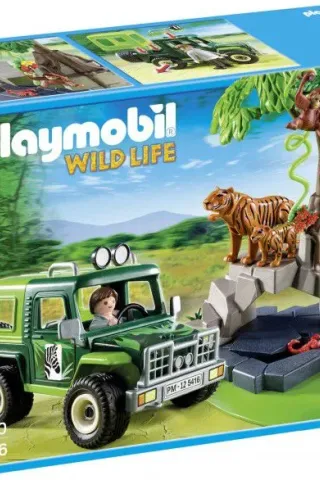 Playmobil Wild Life 5416 ΖΩΑ ΤΗΣ ΖΟΥΓΚΛΑΣ ΜΕ ΕΞΕΡΕΥΝΗΤΗ ΚΑΙ ΟΧΗΜΑ 4Χ4