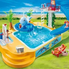 Playmobil Summer Fun 5433 ΜΕΓΑΛΗ ΠΙΣΙΝΑ ΜΕ ΣΥΝΤΡΙΒΑΝΙ ΦΑΛΑΙΝΑ