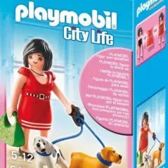 Playmobil City Life 5490 ΚΥΡΙΑ ΜΕ ΔΥΟ ΣΚΥΛΑΚΙΑ