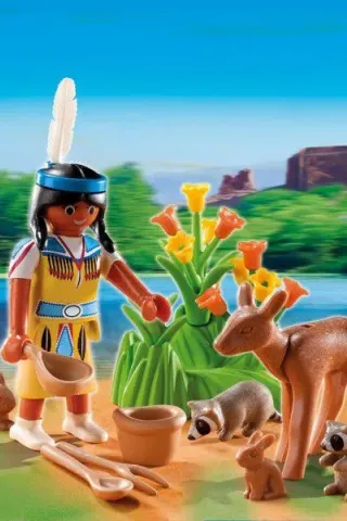 Playmobil 5278 ΠΑΣΧΑΛΙΝΗ ΕΚΠΛΗΞΗ - ΙΝΔΙΑΝΑ ΜΕ ΖΩΑ ΤΟΥ ΔΑΣΟΥΣ