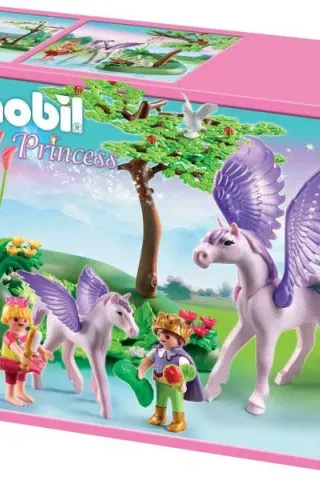 Playmobil Princess 5478 ΠΡΙΓΚΙΠΟΠΟΥΛΑ ΜΕ ΠΗΓΑΣΟ ΚΑΙ ΤΟ ΜΙΚΡΟ ΤΟΥ