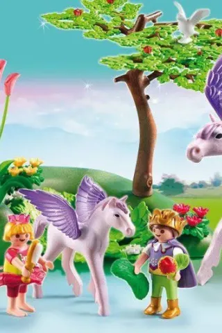 Playmobil Princess 5478 ΠΡΙΓΚΙΠΟΠΟΥΛΑ ΜΕ ΠΗΓΑΣΟ ΚΑΙ ΤΟ ΜΙΚΡΟ ΤΟΥ