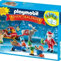 Playmobil CHRISTMAS 5494 ΧΡΙΣΤΟΥΓΕΝΝΙΑΤΙΚΟ ΗΜΕΡΟΛΟΓΙΟ ΕΡΓΑΣΤΗΡΙ ΤΟΥ ΑΗ-ΒΑΣΙΛΗ