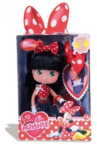 Κουκλίτσα I Love Minnie με δώρο φιόγκο για τα δικά σου μαλλιά!
