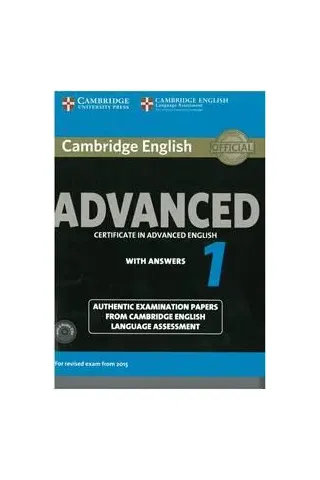 Cambridge Advanced 1 Practice Tests Self Study Pack (Book + Answers + CDs(2)) Revised 2015