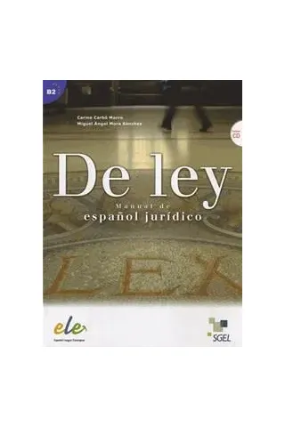 De Ley Manual De Espanol Juridico (+CD)