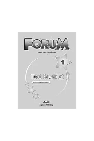 Forum 1 Test Booklet Revised