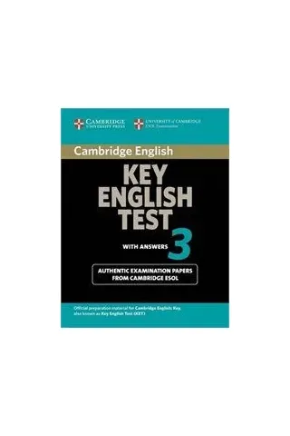 Cambridge Key English Test 3 Student's Book With Answers