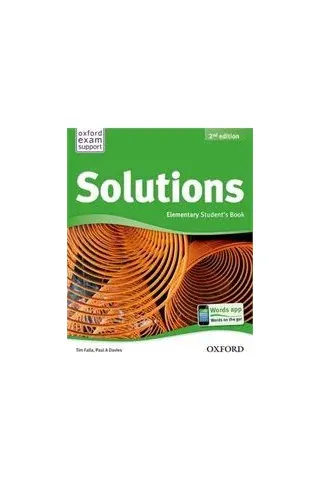 Solutions Elementary Student's Book 2nd Edition Tim Falla-Paul A. Davies Oxford University Press