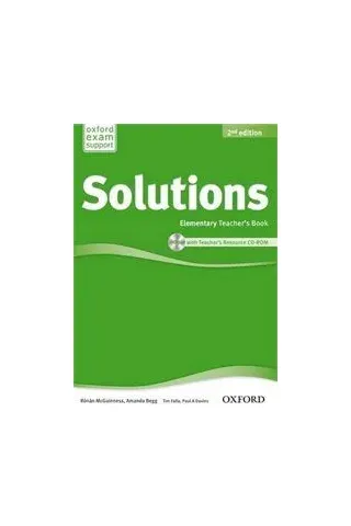 Solutions Elementary Teacher's Book + CD-ROM 2nd Edition Tim Falla-Paul A. Davies Oxford University Press