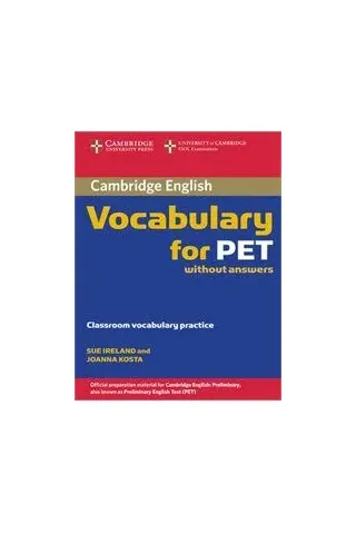 Vocabulary for PET